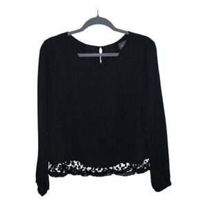 ASTR the Label Lace Tulip Back Top Size Medium